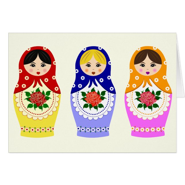 Poupées matryoshka russes (Devant horizontal)