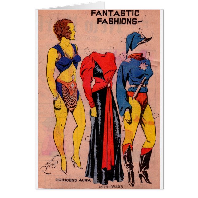 Poupées papier Princess Aura des années 1930 Flash (Devant)