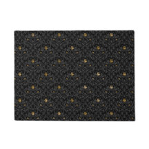 Pouponnière gothique Rose noir Damask Tapis