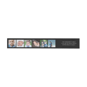 Pour Adresse De Retour Photo Collage film style bande envelopper autour d