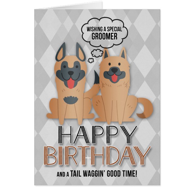 pour Animaux de compagnie Groomer's Birthday Cute  (Devant)