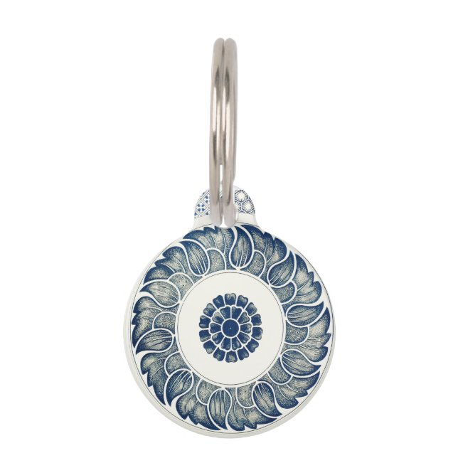 Pour Animaux Médaillon Chinois : Chinoiserie Bleu Indigo (Dos)