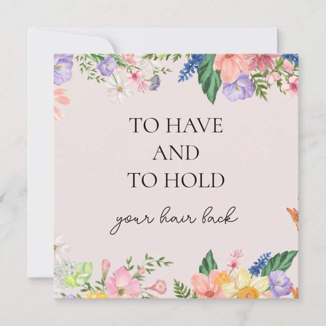 Pour avoir et pour tenir une carte de Clips Mariag (Devant)