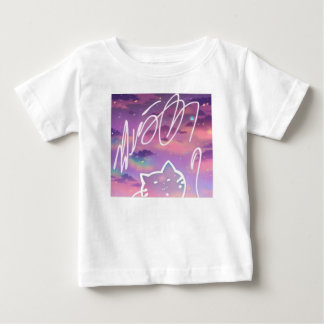 Pour Bébé 日本の猫Tシャツ Japanese Cat & Fancy Sky T-shirt
