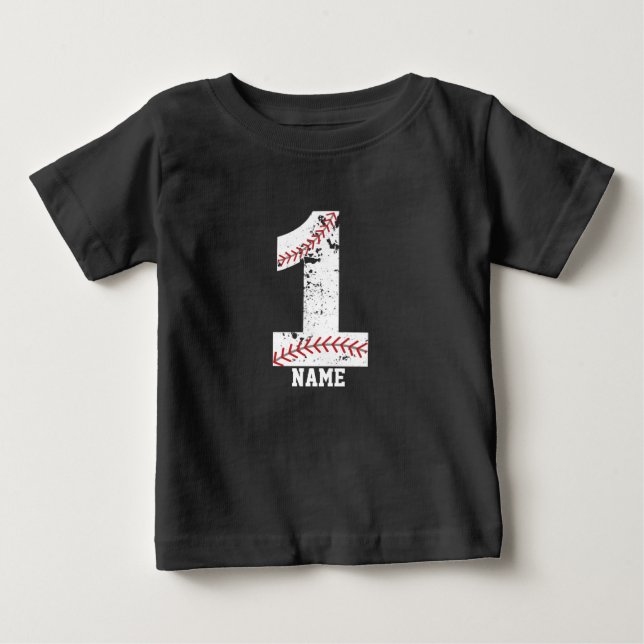 Pour Bébé 1Er anniversaire de baseball t-shirt de la fête de (Devant)