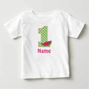 Pour Bébé 1er Anniversaire Watermelon rose T-shirt personnal