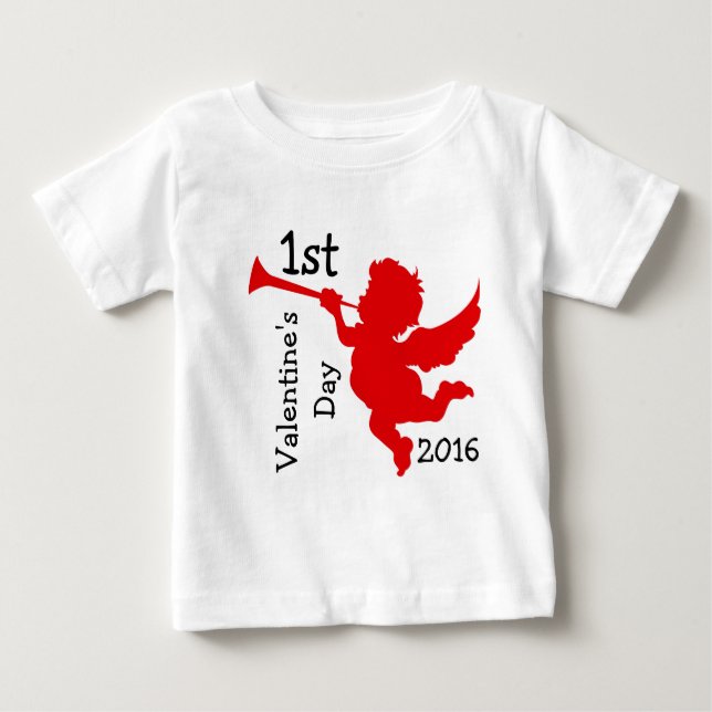 Pour Bébé 1er Modèle t-shirt Saint Valentin (Devant)