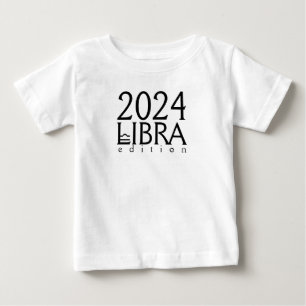 Pour Bébé 2024 Libra édition avec le symbole Baby T-Shirt