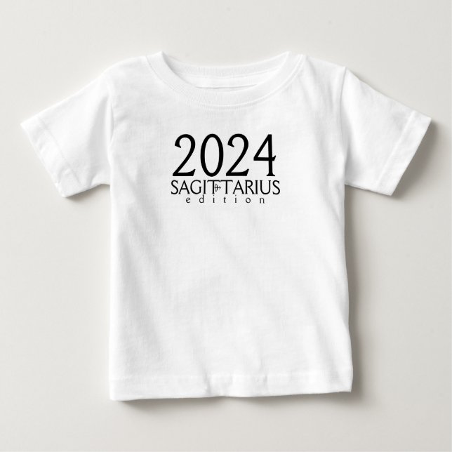 Pour Bébé 2024 Sagittarius édition avec le symbole T-shirt b (Devant)