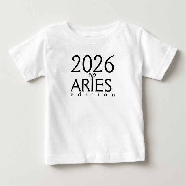 Pour Bébé 2026 Aries edition with symbol Baby T-Shirt (Devant)
