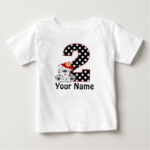 Pour Bébé 2e anniversaire Dalmatie personnalisée T-shirt