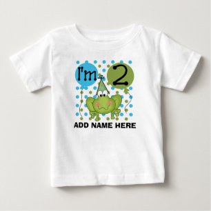 Pour Bébé 2ème T-shirt personnalisé d'anniversaire de