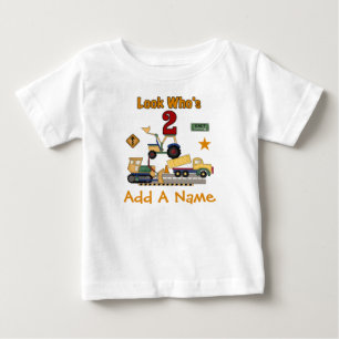 Pour Bébé 2ème T-shirt personnalisé d'anniversaire de