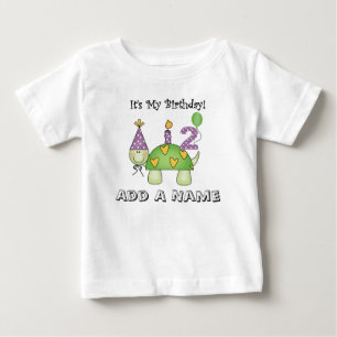 Pour Bébé 2ème T-shirt personnalisé d'anniversaire de tort