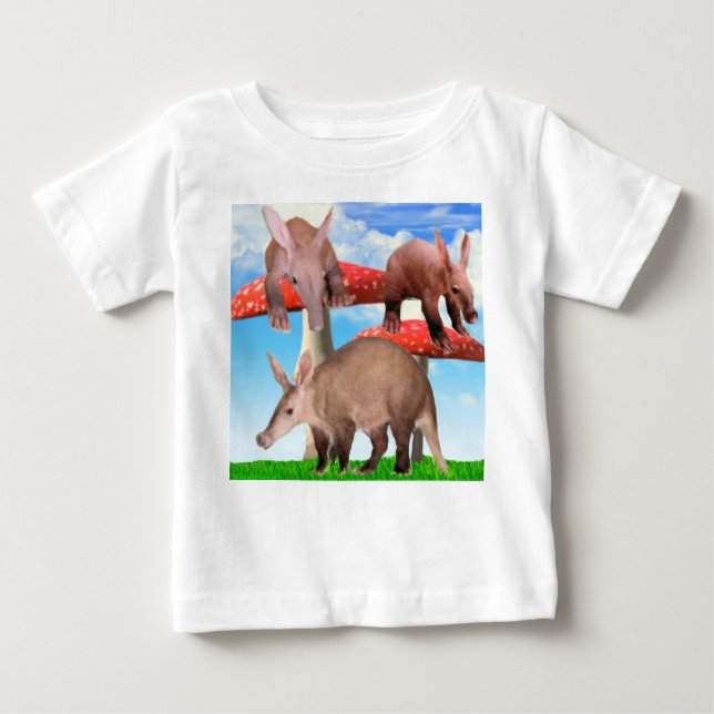 Pour Bébé Aardvarks au pays des merveilles T-shirt (Devant)