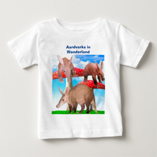 Pour Bébé Aardvarks in Wonderland Baby T-shirt (Devant)