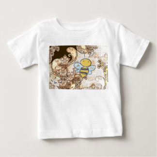 Pour Bébé ABEILLE ET DENTELLE de VOL de T-shirt de RUCHE
