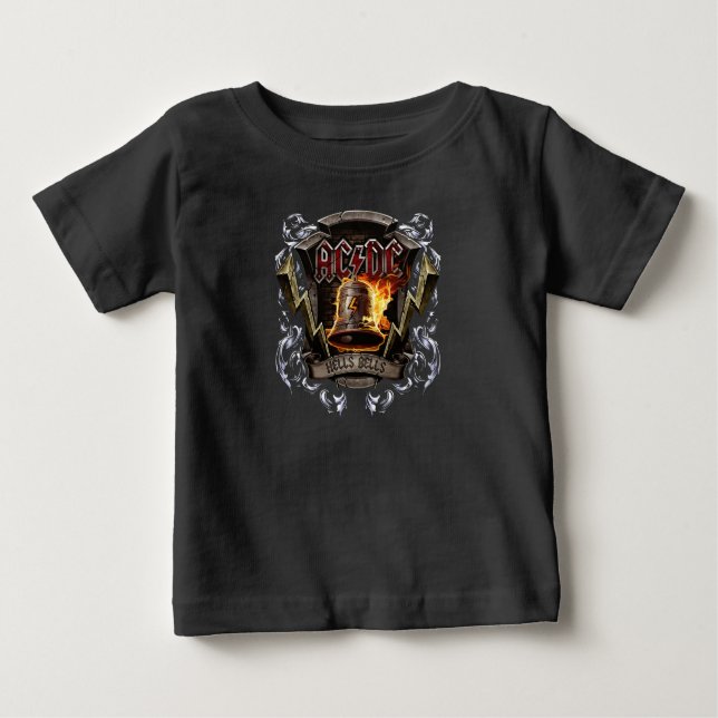 Pour Bébé ACDC Hells Bells T-Shirt personnalisé (Devant)