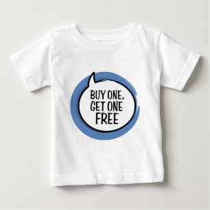 Pour Bébé "Achetez un, obtiennent un" T-shirt infantile