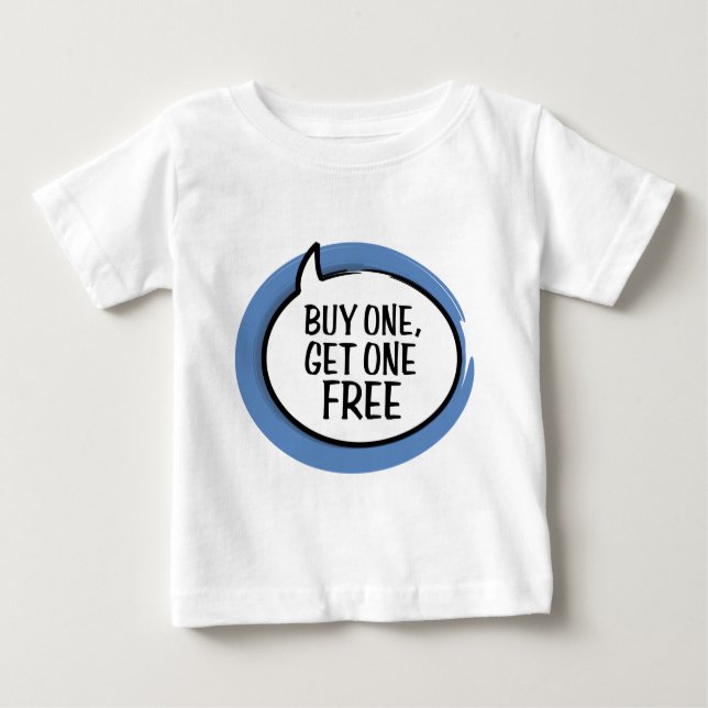 Pour Bébé "Achetez un, obtiennent un" T-shirt infantile (Devant)