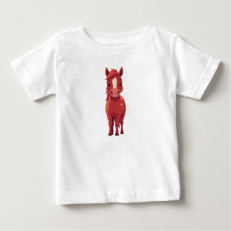 Pour Bébé Adorable Red Chestnut horse | Kids' White T-Shirt