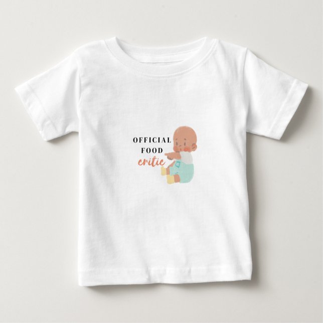 Pour Bébé Adorable T-Shirt Toddler"Critique alimentaire offi (Devant)