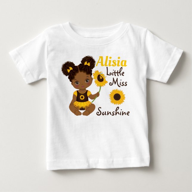 Pour Bébé Africaine Américaine Baby Girl avec T-shirt tourne (Devant)