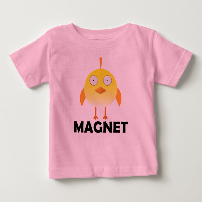 Pour Bébé Aimant à Filles - T-Shirt en Jersey Baby Fine (Devant)