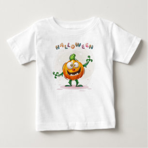 Pour Bébé Amusant Citrouille Halloween Toddler Baby T-Shirt