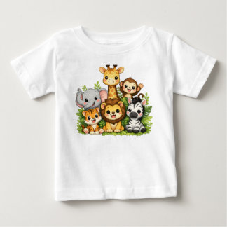 Pour Bébé Animaux de Safari Mignons T-Shirt Enfants | Jungle