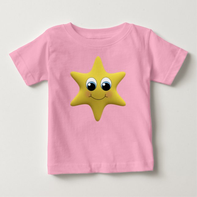 Pour Bébé Anime Toon Star Baby T-Shirt (Devant)