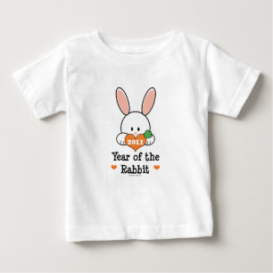 Pour Bébé Année du T-shirt de nourrisson de lapin