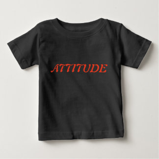 Pour Bébé "Attitude" texte T-shirt enfant.