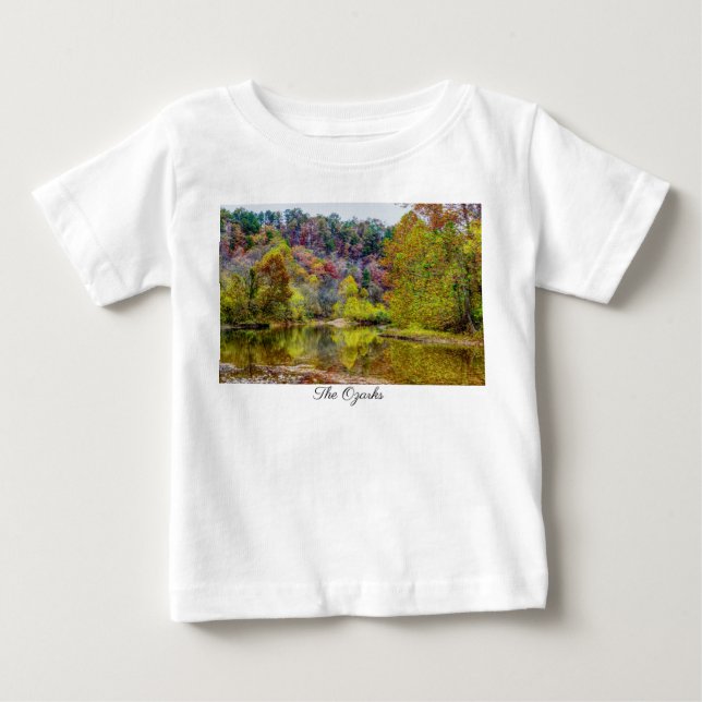 Pour Bébé Automne Tranquillité Baby T-Shirt (Devant)