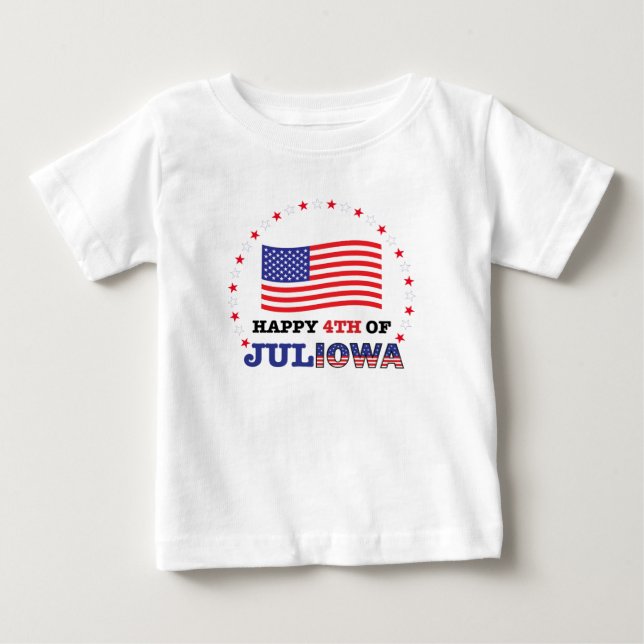 Pour Bébé Baby 4th of JULIOWA T-Shirt (Devant)