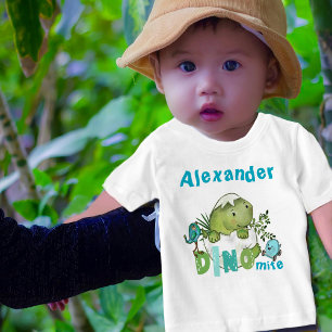 Pour Bébé Baby Boy Dinosaur DINO Mite T-shirt personnalisé