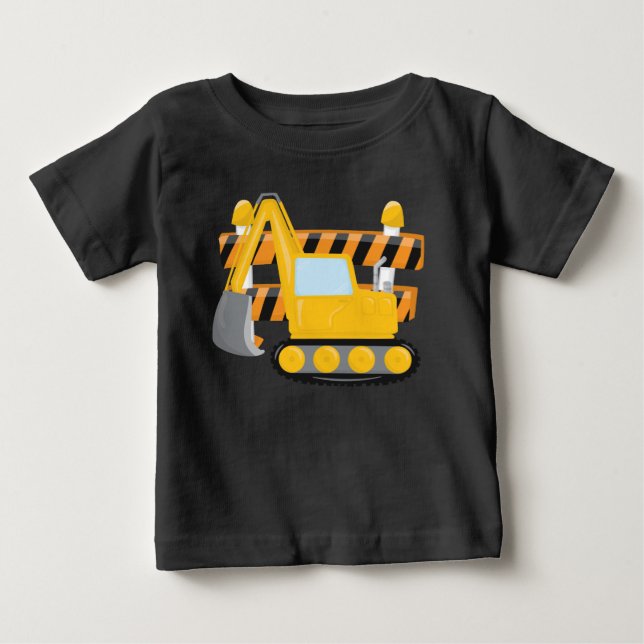 Pour Bébé Baby boys mignon t-shirt de construction (Devant)