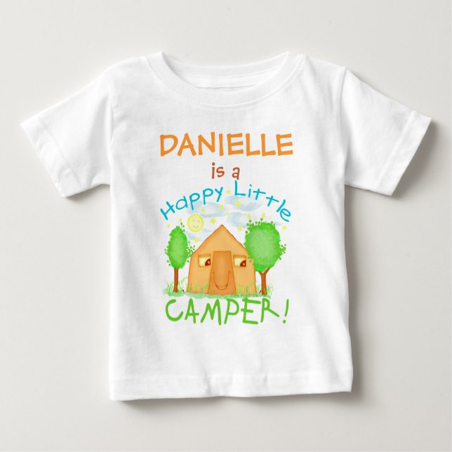 Pour Bébé Baby personnalisé / Enfants T-shirt Camping été (Devant)