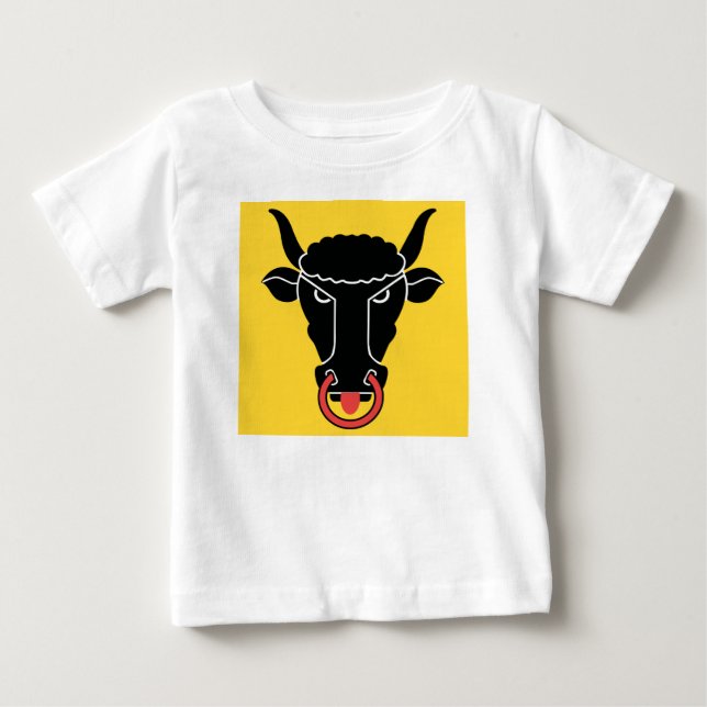 Pour Bébé Baby T-Shirt with Flag of Uri, Switzerland (Devant)