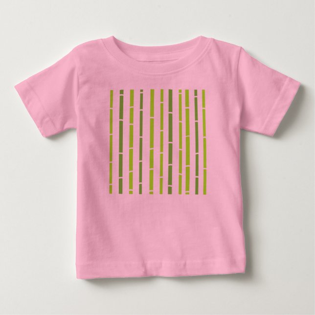 Pour Bébé Badine le rose de T-shirt de concepteurs avec le (Devant)