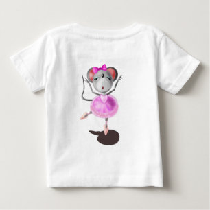 Pour Bébé Ballerina Mouse Baby T-Shirt Ballet Dancer