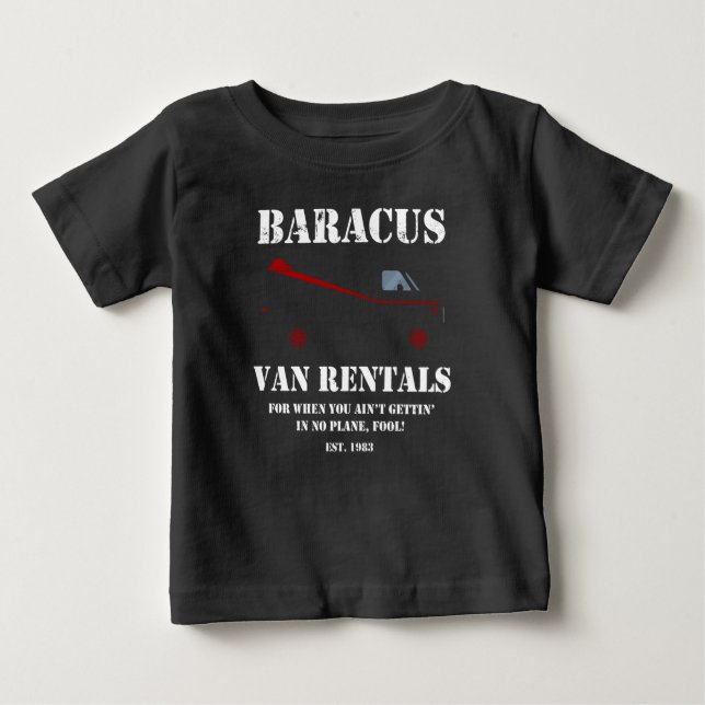 Pour Bébé Baracus Van Rentals Chemise Le T-Shirt A-Team B.A (Devant)