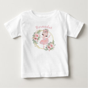 Pour Bébé Belle aquarelle Ballerina Fairy Baby T-shirt
