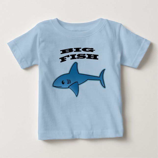 Pour Bébé Big Fish - Baby Fine Jersey T-Shirt (Devant)