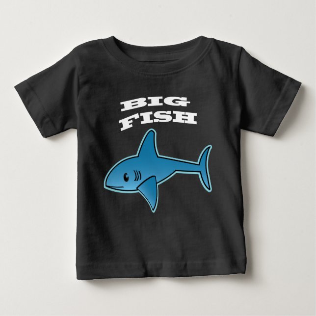 Pour Bébé Big Fish - Baby Fine Jersey T-Shirt (Devant)