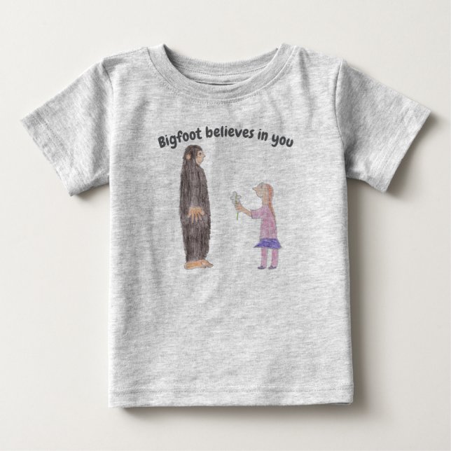 Pour Bébé Bigfoot Baby T-shirt (Devant)
