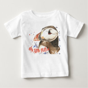 Pour Bébé blanc d'enfant mon petit T-shirt de macareux