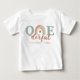 Pour Bébé Boho Rainbow Onederday Girl T-shirt - 1er