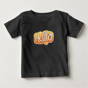 Pour Bébé Bonjour Chien Cartoon Graphique T-Shirt