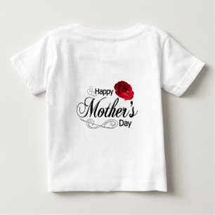 Pour Bébé Bonne Fête des Mères – T-shirt avec un hommage flo